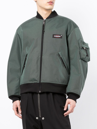 Undercover X Eastpak Bomber Jacket In Green