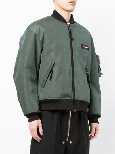 Undercover X Eastpak Bomber Jacket In Green