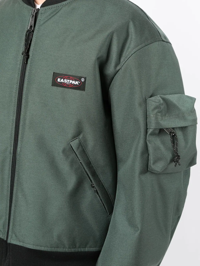 Undercover X Eastpak Bomber Jacket In Green
