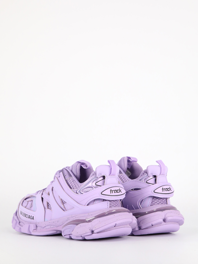 Shop Balenciaga Track Lilac Sneakers In Lilla