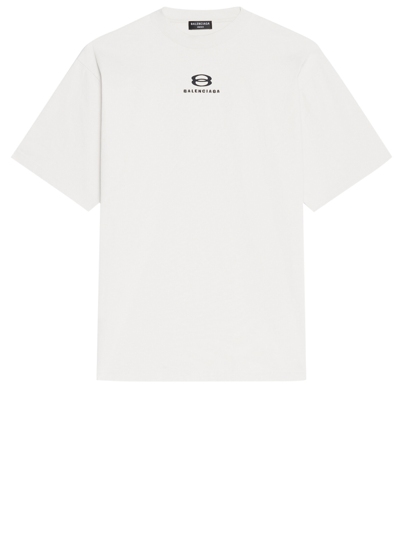 Balenciaga Loose-fitting Unity T-shirt In White | ModeSens