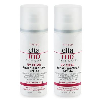 Shop Eltamd Exclusive Uv Clear Tinted Spf 46 Broad-spectrum Duo ($86 Value)