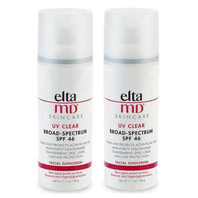 Shop Eltamd Exclusive Uv Clear Spf 46 Broad-spectrum Duo ($82 Value)