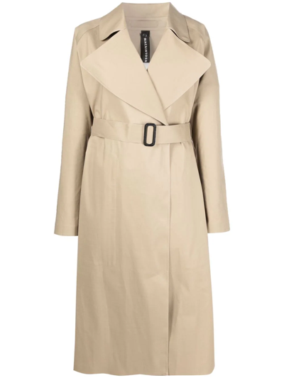 Mackintosh Kintore Bonded Cotton Trench Coat In Pink | ModeSens