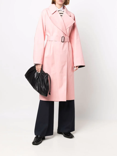 Shop Mackintosh Kintore Bonded Trench Coat In Pink