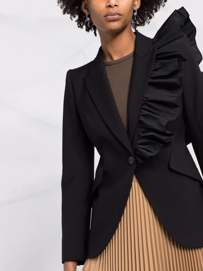 Ruffle blazer deals