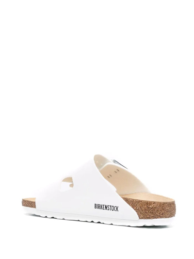 Shop Birkenstock Side Buckle-detail Sandals In White