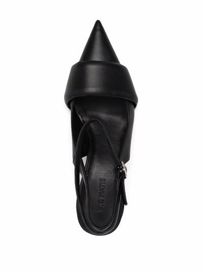 Shop Vic Matie Pointed Low-heel Pumps In Black