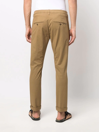 Dondup Slim-cut Chino Trousers In Neutrals