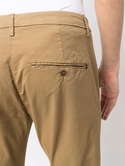 Dondup Slim-cut Chino Trousers In Neutrals