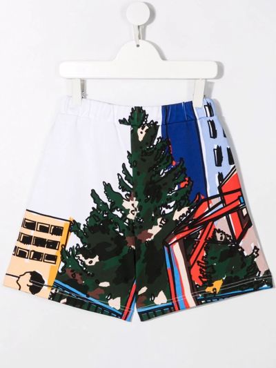 Dsquared2 Multicolor Teen Bermuda Shorts Dsquared Kids In White