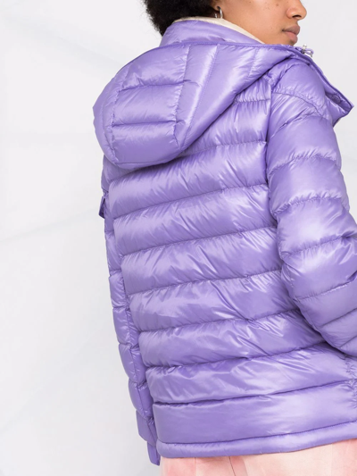 Shop Moncler Dalles Padded Jacket In Purple
