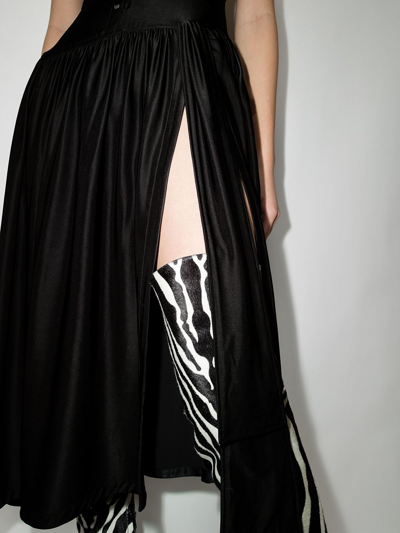 Rabanne Halterneck Chain-detail Midi Dress In Black