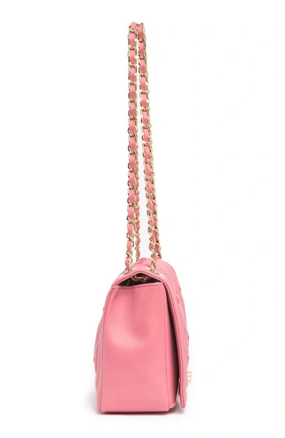 Shop Valentino By Mario Valentino Alice D Leather Shoulder Bag In Pink Sorbet