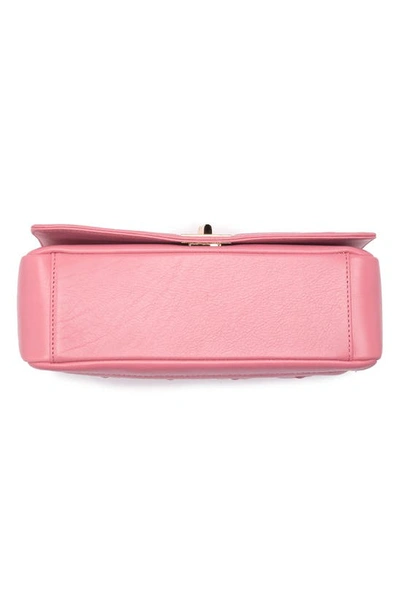 Shop Valentino By Mario Valentino Alice D Leather Shoulder Bag In Pink Sorbet
