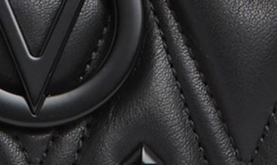 Shop Valentino By Mario Valentino Alice D Leather Shoulder Bag In Black