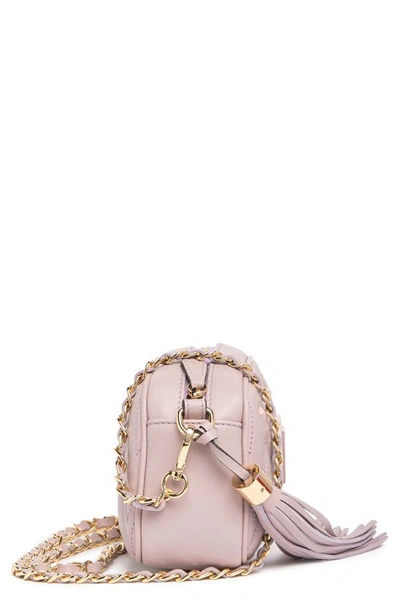 Shop Valentino By Mario Valentino Bella D Leather Crossbody Bag In Lavender