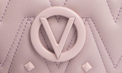 Shop Valentino By Mario Valentino Bella D Leather Crossbody Bag In Lavender