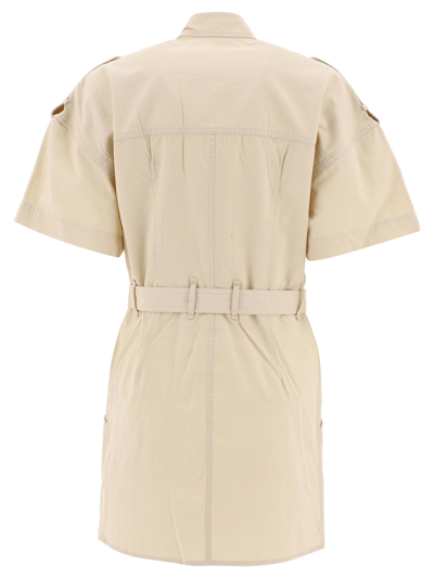 Shop Isabel Marant Étoile "rodwell" Dress In Beige