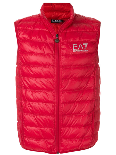 Shop Ea7 Jackets Red