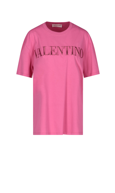 Shop Valentino Logo Jersey T-shirt