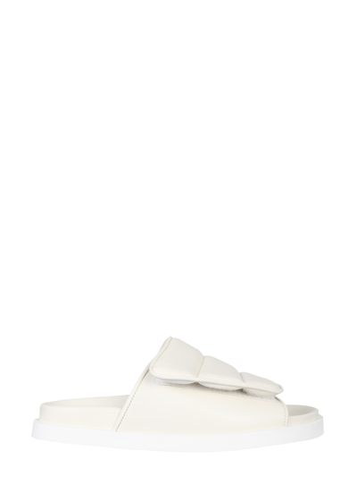 Shop Gia Borghini Gia 3 Puffy Sandals In White