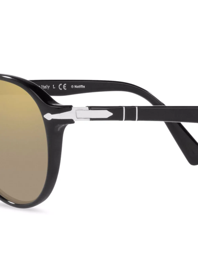 Persol Polarized Aviator-frame Sunglasses In Brown