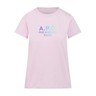 Shop Apc Jenny Short-sleeves T-shirt In Pink