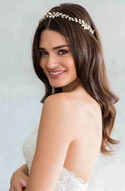 Shop Brides And Hairpins Gigi Halo Band In Gold