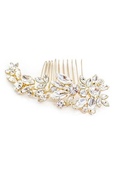 Shop Brides And Hairpins Brides & Hairpins Cameo Comb In Gold