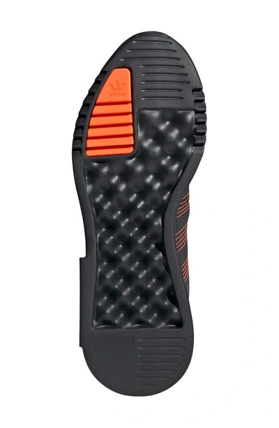 Shop Adidas Originals Earth Runner Primeblue Sneaker In Grey/ Orange/ Black
