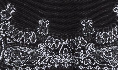 Shop Amiri Bandana B-ball Cotton & Cashmere Hoodie Sweater In Black/ Grey