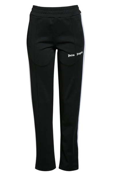 Shop Palm Angels Classic Logo Track Pants In Black White