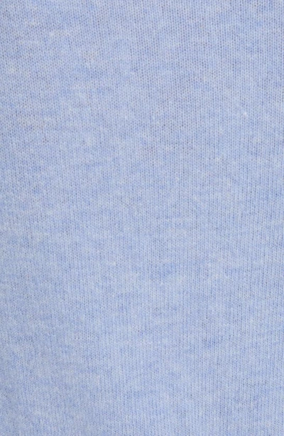 Shop Acne Studios Keva Face Patch Wool Cardigan In Cornflower Blue Melange