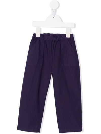 Shop Bonpoint Thursday Slip-on Trousers In Purple