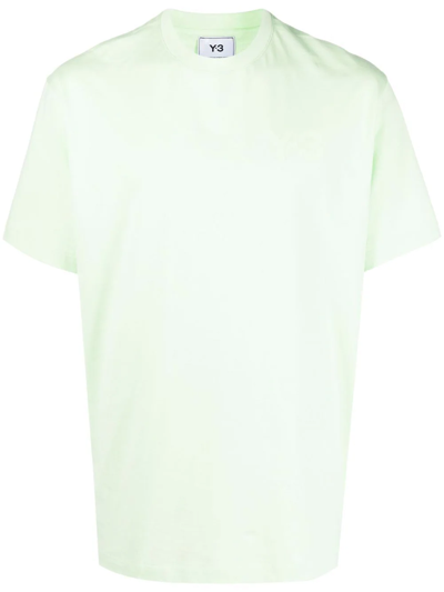 Shop Y-3 Logo-print T-shirt In Green