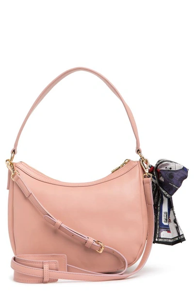 Shop Love Moschino Borsa Small Grain Leather Bag In Cipria