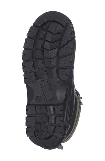 Akademiks Waterproof Duck Toe Snow Boot In Olive