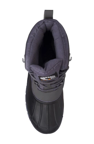Shop Akademiks Waterproof Duck Toe Snow Boot In Grey