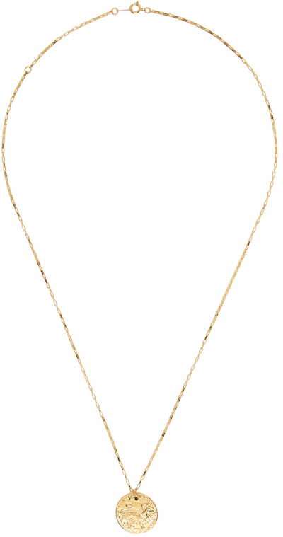 Shop Alighieri Gold 'medium Leone' Necklace