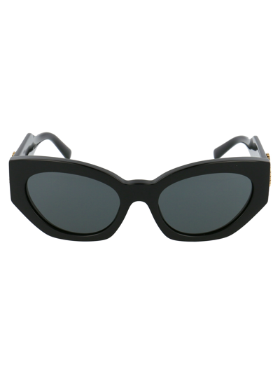 Shop Versace 0ve4376b Sunglasses In Gb1/87 Black