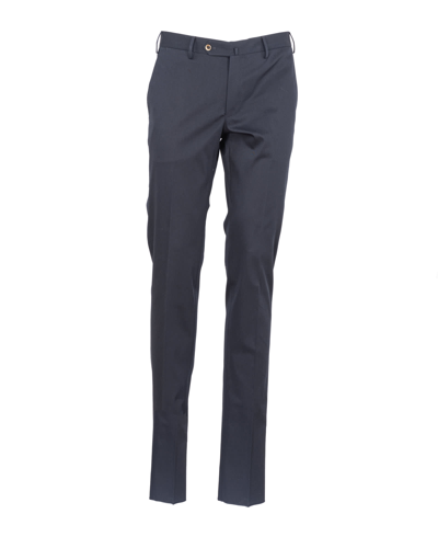 Shop Pt01 Cotton Trousers In Blu