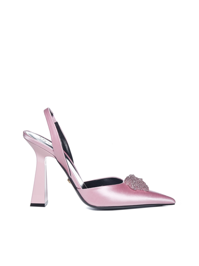 Shop Versace High-heeled Shoe In Candy