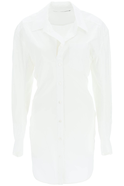 Shop Alexander Wang Cotton Shirt Dress In White (white)