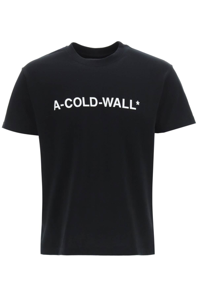 Shop A-cold-wall* Essential Logo T-shirt In Black (black)