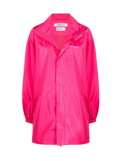 Shop Balenciaga Rain Jacket In Pink