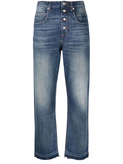 Shop Isabel Marant Étoile Blue Cotton Jeans In Denim