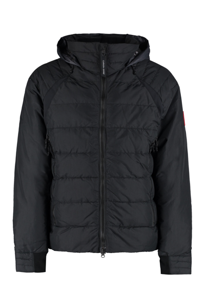 Shop Canada Goose Hybridge Full Zip Down Jacket In Black