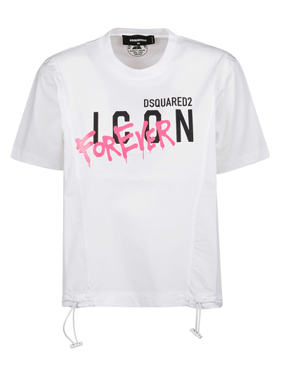 Shop Dsquared2 Icon 4ever T-shirt In White