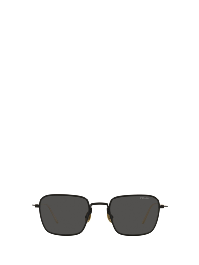 Shop Prada Eyewear Pr 54ws Matte Black Sunglasses